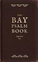 D (Intr) Macculloch - The Bay Psalm Book: A Facsimile - 9781851244140 - V9781851244140