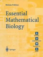 Nicholas F. Britton - Essential Mathematical Biology - 9781852335366 - V9781852335366