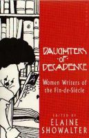Elaine Showalter - Daughters of Decadence - 9781853815904 - V9781853815904