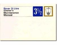 Brooklands Books Ltd - Rover 3.5 Litre Owner Maint Mnl (Official Handbooks) - 9781855202948 - V9781855202948