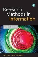 Alison Jane Pickard - Research Methods in Information - 9781856048132 - V9781856048132