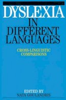 Nata Goulandris - Dyslexia in Different Languages - 9781861561534 - V9781861561534