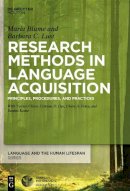 Blume, Maria; Lust, Barbara C. - Research Methods in Language Acquisition - 9783110415223 - V9783110415223