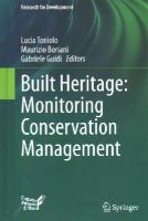 Lucia Toniolo (Ed.) - Built Heritage: Monitoring Conservation Management - 9783319085326 - V9783319085326