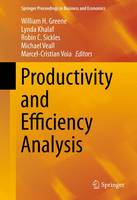 William H. Greene (Ed.) - Productivity and Efficiency Analysis - 9783319232270 - V9783319232270