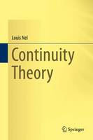 Louis H. Nel - Continuity Theory - 9783319311586 - V9783319311586