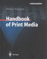 Helmut Kipphan - Handbook of Print Media - 9783540673262 - V9783540673262