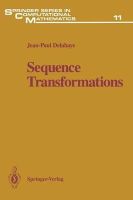 Jean-Paul Delahaye - Sequence Transformations (Springer Series in Computational Mathematics) - 9783642648021 - V9783642648021