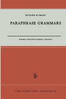 R.m. Smaby - Paraphrase Grammars - 9789401033404 - V9789401033404