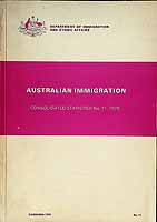  - Australian Immigration Consoladated Statistics No.11, 1979 -  - KCK0002069