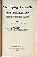 Phillips P.D. And Wood G.L.Editors - The Peopling of Australia -  - KCK0002124