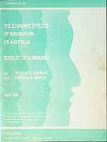 Norman Neville And Meikle Kathryn - The Economic effects of Immigration on Australia Booklet of summaries -  - KCK0002180