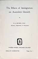 Heydonp.R. - The Effects of Immigration on Australia's Growth Paper No 1 -  - KCK0002211