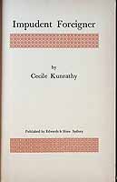 Kunrathy Cecile - Impudent Foreigner -  - KCK0002279