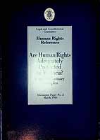  - Are Human Rights Adequately protected in Victoria?Some Preliminary Examples -  - KCK0002302