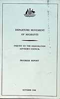  - Departure Movement of Migrants inquiry by the Immigration advisory Council -  - KCK0002565