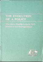 Lynch Phillip - The Evolution of a policy -  - KCK0002572