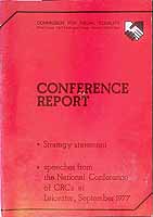  - Conference Report and Strategy statement. Speeches at the National Conference at Leicester 1977 -  - KCK0002709