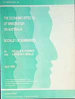 Norman Neville And Meikle Kathryn - The Economic effects of Immigration on Australia -  - KCK0002716