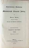 Dyson Martin - Australasian Methodist Ministerial general Index -  - KCK0002839