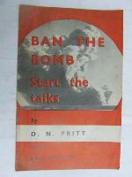 D. N Pritt - Ban the bomb -  - KEX0267438