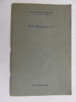 Krishnamurti - Authentic Report of Sixteen talks given in 1945 and 1946 by Krishnamurti -  - KEX0270135