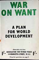 Association For World Peace - War on Want A Plan for World Development -  - KEX0303817