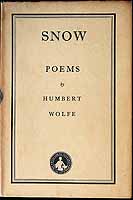 Humbert Wolfe - Snow Poems -  - KEX0303833