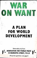  - War on Want A Plan for world Development -  - KEX0303968