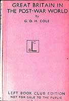 G.D.H. Cole - Great Britain in a Post -War World -  - KEX0304020