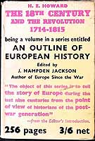 H. E. Howard - An outline of European History, Part III 1714 - 1815, The Eighteenth century and the revolution -  - KEX0304086