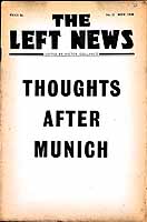 Victor Gollancz Editor - The Left News No 31 Nov.1938 -  - KEX0304269