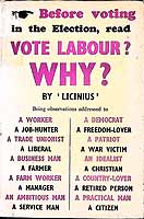 Licinius - Vote Labour? Why? -  - KEX0304686