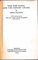 Gore Graham - War and peace and the soviet union -  - KEX0304706