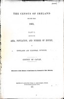  - The census of ireland for the year 1851 Part 1 Showing the area population and number os Houses... -  - KEX0309110