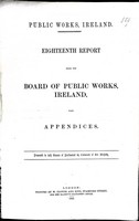 - Eighteenth Report from the Bord og Public Works Ireland with Appendices. -  - KEX0309181