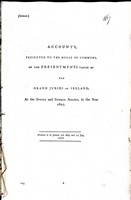 James Stuart - Accounts Presented to the House of Commons, of the Presentments Passed by The Grand Juries of Ireland at the Spring and Summer Assizes in the Year 1807. -  - KEX0309418