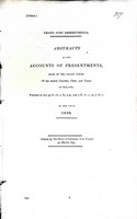  - Abstracts of the Accounts of Presentments made by the Grand Juries of the Several Counties Cities and Towns in Ireland in the year 1831. -  - KEX0309433