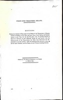  - Return of the Amount of Balancesin the Hands of the Treasurersof Grand Juries of Ireland for the last ten years; also the Delfacalyion of the Treasurers the Sums lost, Recoveredand Represented in the same Period; Also the amount of security given by and  -  - KEX0309451