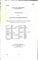  - Abstracts of the Accounts of Presentments made by the Grand Juries of Several Counties Cities and Towns of Ireland -  - KEX0309456