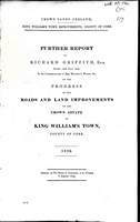  - Further Report of Richard griffith Dated 15th July 1839 on the Progress and Land Improvements on the Crown Estate of King Williams Town County of Cork -  - KEX0309491