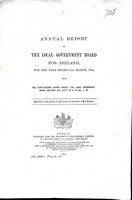  - Annual Report of The Local Government Board for Ireland for the Year ended 31st March 1904 -  - KEX0309507