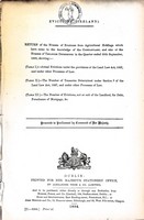  - Evictions ( Ireland ) : The Number of Evictions from Agricultural Holdings which have cme to the Knowledge of the Constabulary in the Quarter ended 30th September 1896 -  - KEX0309524