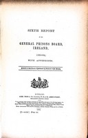  - General Prisons Board Ireland: Sixth Report fro the year 1883-84 -  - KEX0309536