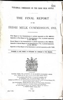  - The Final Report of the Irish Milk Commission 1911 complete with appendix -  - KEX0309625