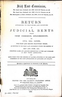  - Irish Land Commission: Return of Judical Rents for may and June 1896 -  - KEX0309646