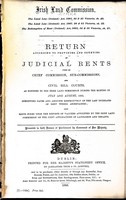  - Irish Land Commission Return of Judical Rents for \July and August 1895 -  - KEX0309649