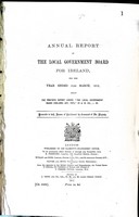  - Annual Report of The Local Government Boardfor Ireland for the year ended 31st March 1912 -  - KEX0309705