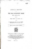  - Annual Report of The Local Government Board for Ireland for the year ended 31st March 1913 -  - KEX0309706