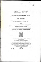  - Annual Report of The Local Government Board for Ireland for the Year ended 31st March 1916 -  - KEX0309707